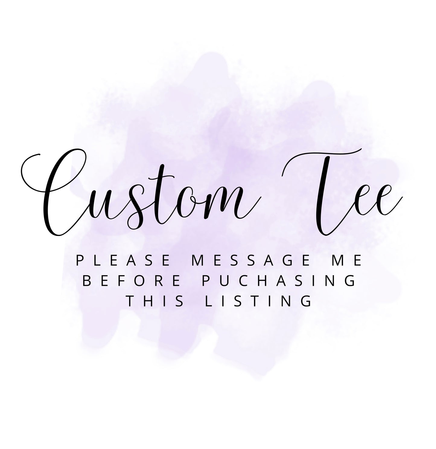Custom Order- *please message before purchasing*