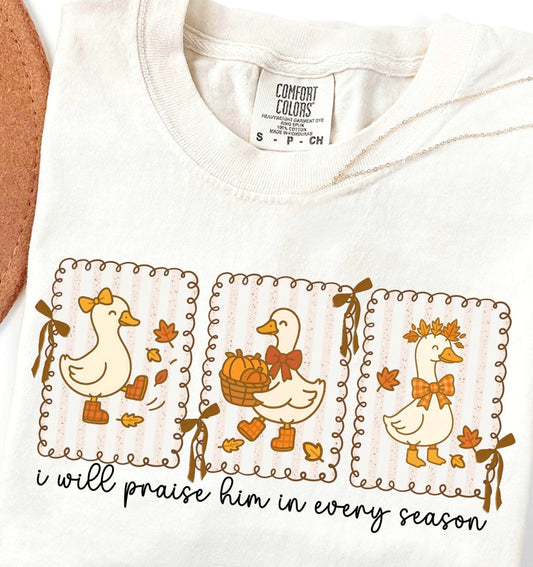 Fall Goose- praise Him in every season