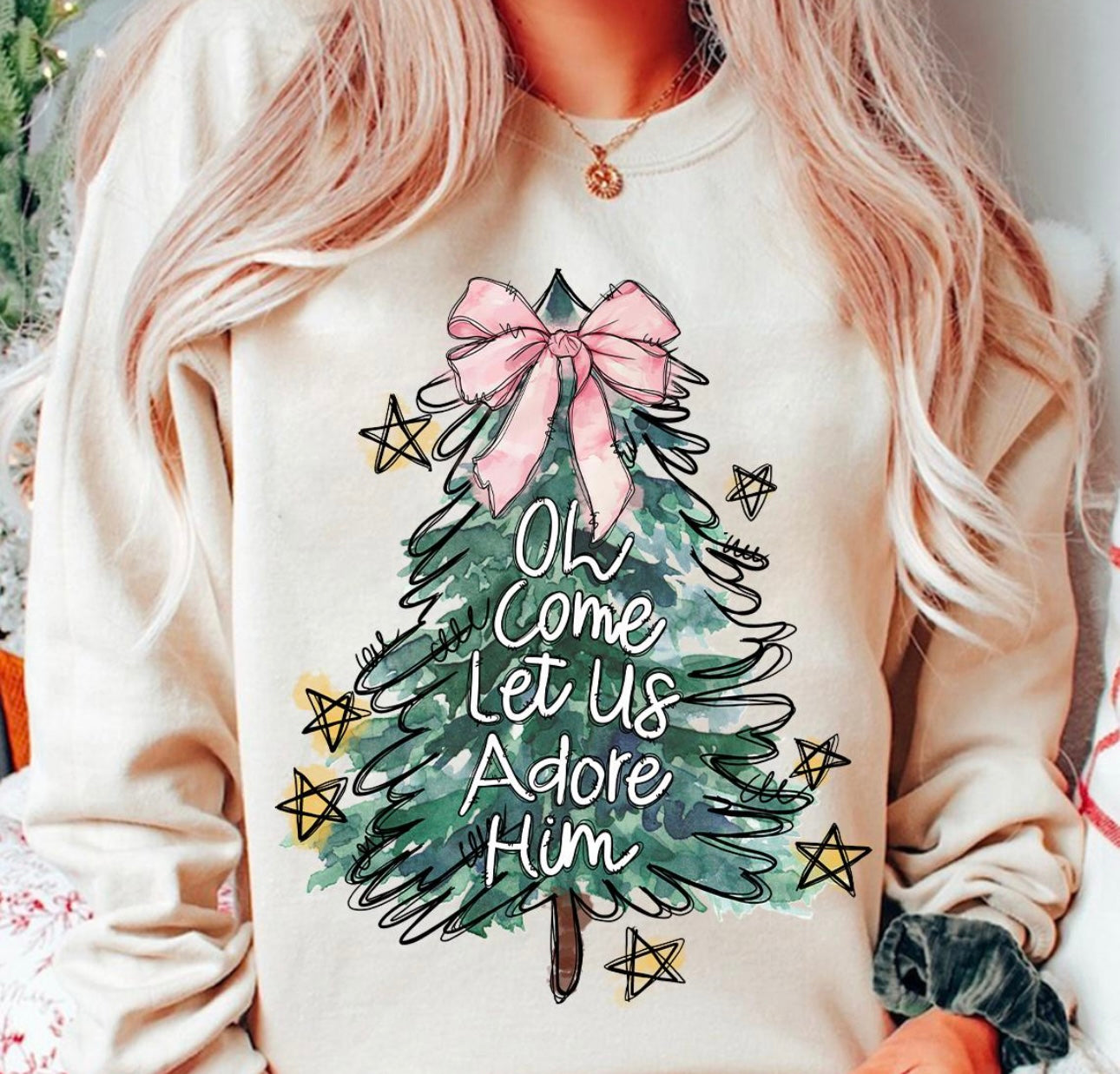 Oh Come Let Us Adore Him- Tree