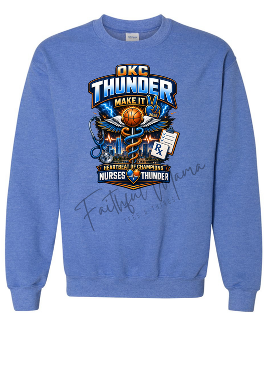 Thunder Nurse Sweatshirt- *2 week turnaround time*
